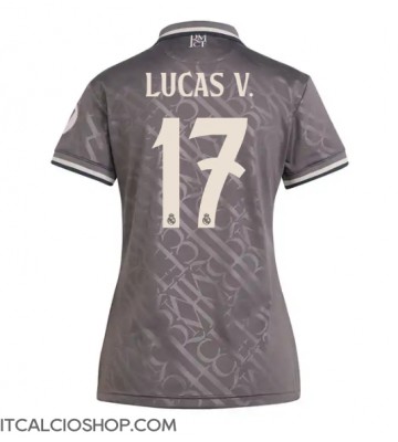 Real Madrid Lucas Vazquez #17 Terza Maglia Femmina 2024-25 Manica Corta